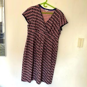 Boden faux wrap Cotton dress US 12